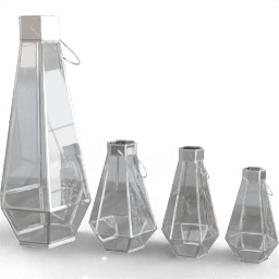 Lantern Faceted lantern set