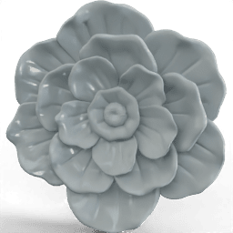 Sculpture Ceramic flower wall