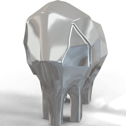 Sculpture Geometric elephant