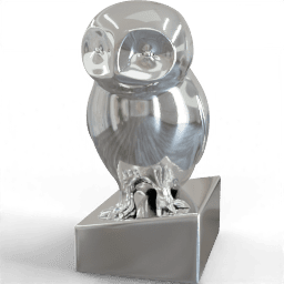 Sculpture Wise owl bookend
