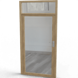 Door Full glass big 120x240