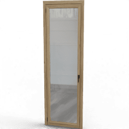 Door Nopi single balcony full glass