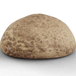 Pastry Bun photoscanned