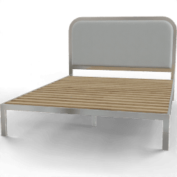 Bed Metal upholstered headboard