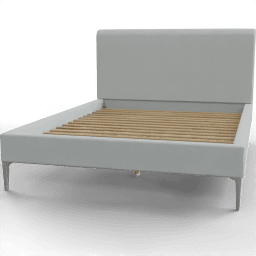 Bed Modern upholstered bed with metal legs