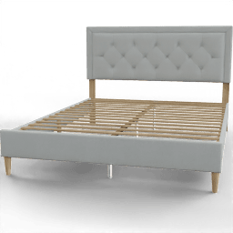 Bed Upholstered diamond tufted platform