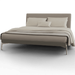 Double bed Modern upholstered legs