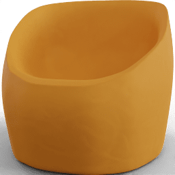 Armchair Egg leather suede