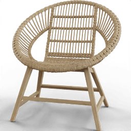 Armchair Rattan round
