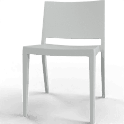Chair Dining firm plastic white