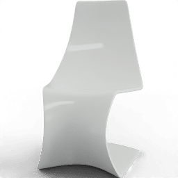 Chair Dining futuristic s shape plastic