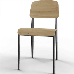 Chair Dining scandinavian wide legs wood
