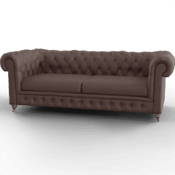 Sofa 2seat diamond pattern legs