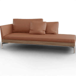 Sofa 2seat leather scandinavian luxury
