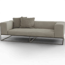 Sofa 2Seat Modern metal base