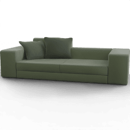 Sofa 2seat modern simple cubic upholstered