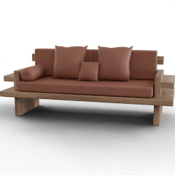 Sofa 2Seat Wooden A
