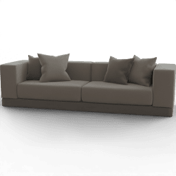 Sofa 3seat modern two color