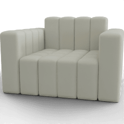 Sofa Puffy Snuggler Upholstered A
