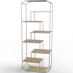 Bookshelf Scattered shelf hexagon