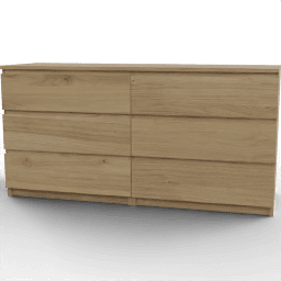 Dresser Malm 3 drawers double