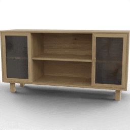 Sideboard Echo double door windows open shelf
