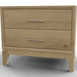 Nightstand Wooden 2 drawers