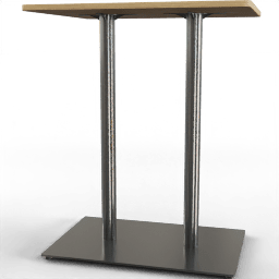 Table Bar metal wood square