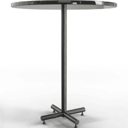 Table Bar modern round marble