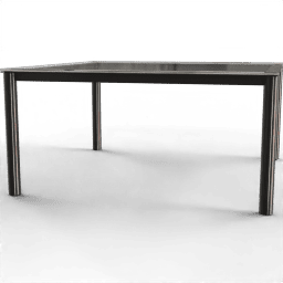 Table Coffee metal glass rectangular B