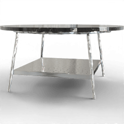 Table Coffee round shelf
