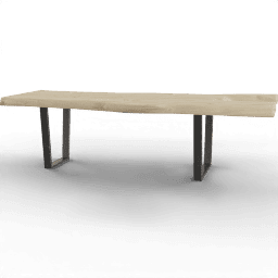 Table Coffee rustical log rectangular