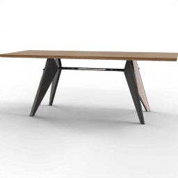 Table Dining handmade rectangular