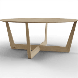 Table Round wooden coffee