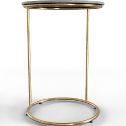 Table Side circular limestone