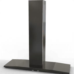 Cooker hood T shape metallic island