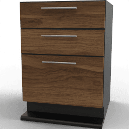 Cabinet Base Kara drawers