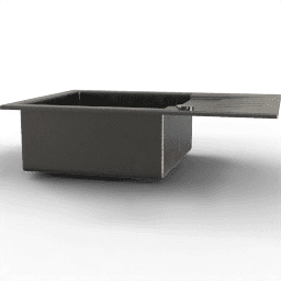 Sink Single steel black