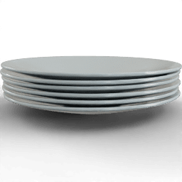 Dinnerware Zimax plate stacked side
