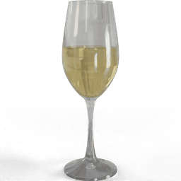 Drinkware Glass wine white filled