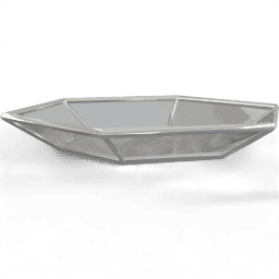 Tray Glass with metal frame
