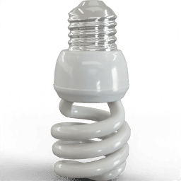 Light Bulb fluorescent small spiral