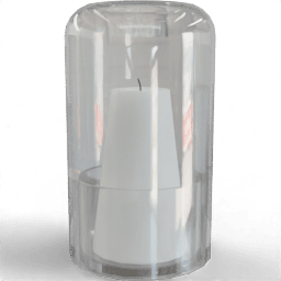 Candle holder Glass encased