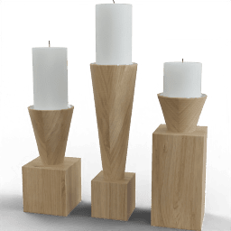 Candle holder Inverted cone set