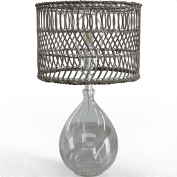 Lamp Standing table rattan