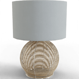 Lamp Standing table rattan sphere