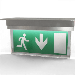 Sign Exit ceiling infographic A