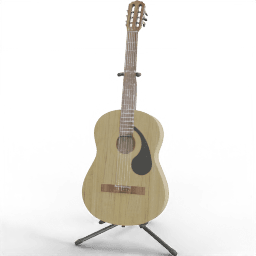 Music Acoustic guitar with stand