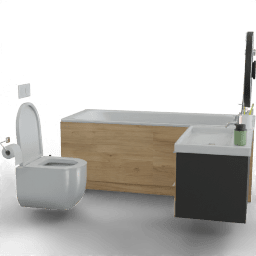 Bathroom Full small bathtub