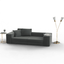 Living room Seating area 2seat upholstered small